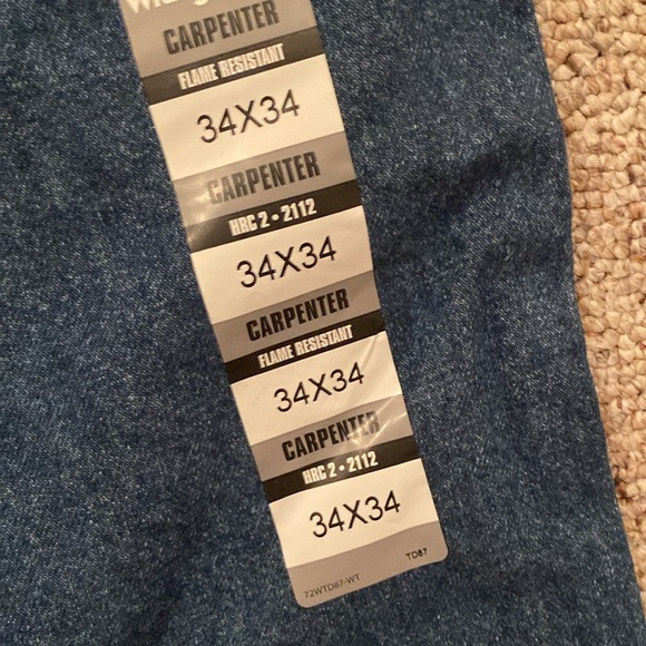 Wrangler Fire Resistant carpenter work jeans - BRAND NEW - Picture 7 of 8
